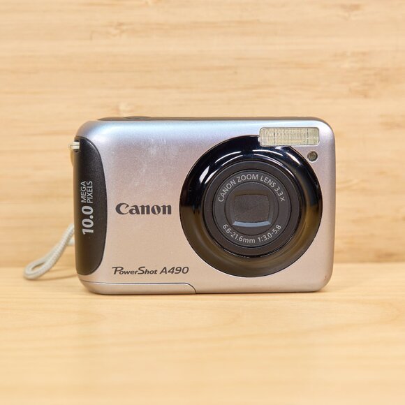 Canon PowerShot A490 10.1 MP Digital Camera, with 3.3x Optical Zoom - Picture 1 of 7